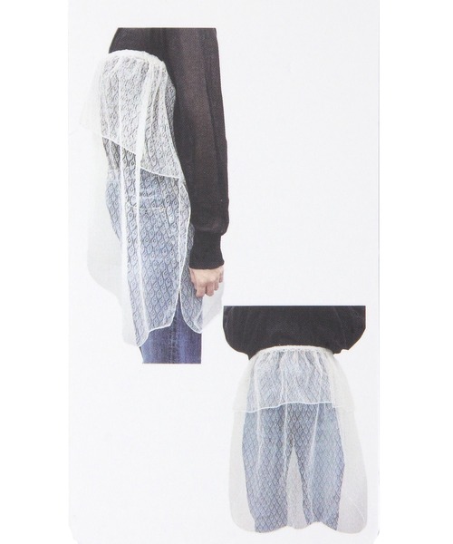 GLOBAL WORK（グローバルワーク）の「シースルービスチェ&ベルト/611241（ベルト・レディース・ブラック/グレー/オフホワイト・FREE）」の5枚目の写真