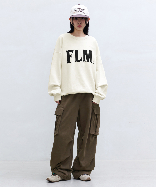 F.ILLUMINATE(フィルミネイト)の「イージーカーゴスウェットパンツ-ブラウン(スウェットパンツ・レディース・その他・SMALL/MEDIUM/LARGE)」の4枚目の写真