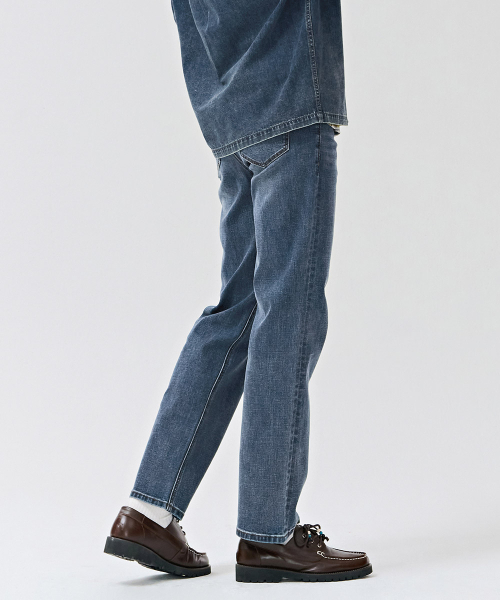 CHASECULT(チェイスカルト)の「男性インバンディングストレートデニムパンツ-DERK2314B04(デニムパンツ・メンズ・ネイビー・70/76/92/82/86)」の3枚目の写真