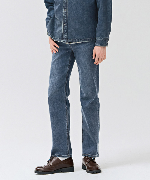 CHASECULT(チェイスカルト)の「男性インバンディングストレートデニムパンツ-DERK2314B04(デニムパンツ・メンズ・ネイビー・70/76/92/82/86)」の4枚目の写真
