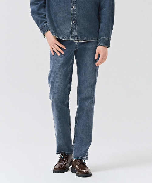 CHASECULT(チェイスカルト)の「男性インバンディングストレートデニムパンツ-DERK2314B04(デニムパンツ・メンズ・ネイビー・70/76/92/82/86)」の5枚目の写真