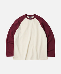 RAGLAN LONG SLEEVE TEE 002 _ BURGUNDY