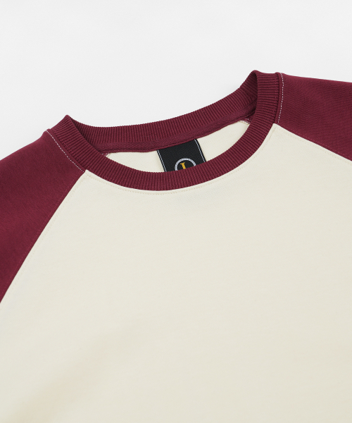 FRIZMWORKS(フリズムワークス)の「RAGLAN LONG SLEEVE TEE 002 _ BURGUNDY(Tシャツ/カットソー・メンズ・その他・SMALL/MEDIUM/LARGE/X-LARGE)」の3枚目の写真