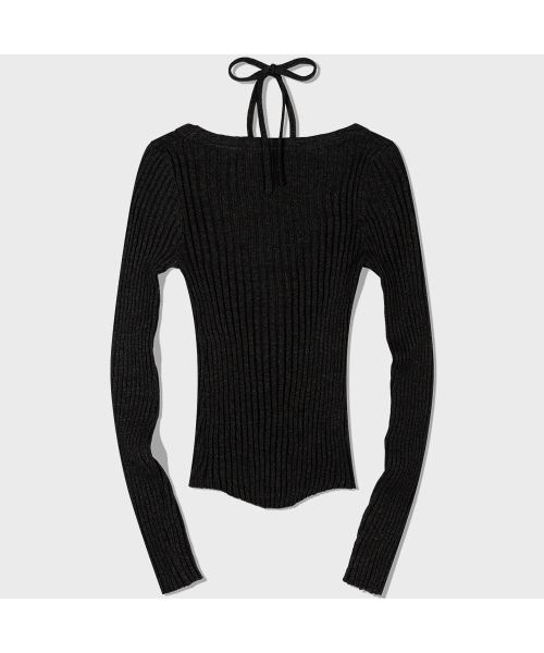 MOAA（モア）の「Rib Button-Up Cardigan (CHARCOAL)（カーディガン/ボレロ・レディース・その他・SMALL/MEDIUM）」の3枚目の写真