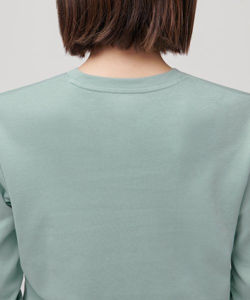 MUSINSA STANDARD WOMAN（ムシンサスタンダードウーマン）の「ウィメンズクルーネッククロップ長袖Tシャツ[ダスティミント]（Tシャツ/カットソー・レディース・その他・SMALL/MEDIUM/LARGE/X-SMALL）」の4枚目の写真