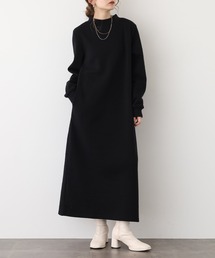 FUNALIVE（ファンアライブ）の「モックネック 裏起毛ワンピース（ルームワンピース・レディース）」