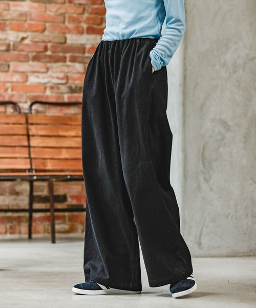 GEORGE'S（ジョージズ）の「起毛ツイルパンツ（その他パンツ・レディース・ベージュ/アイボリー/ブラック・SMALL/MEDIUM）」の3枚目の写真