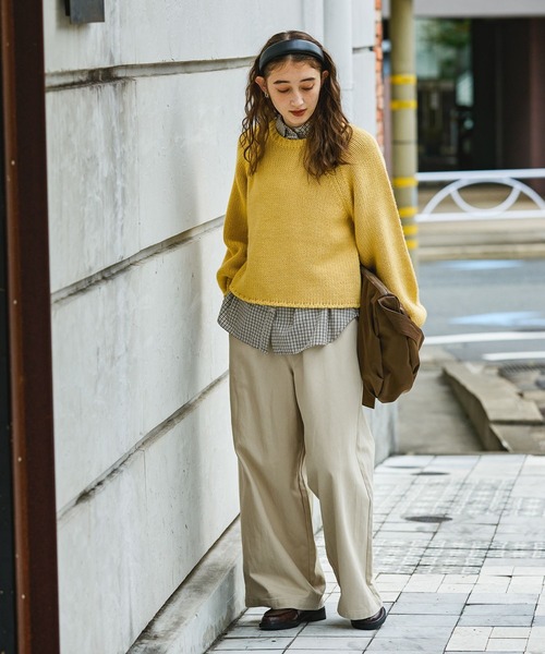 GEORGE'S（ジョージズ）の「起毛ツイルパンツ（その他パンツ・レディース・ベージュ/アイボリー/ブラック・SMALL/MEDIUM）」の4枚目の写真