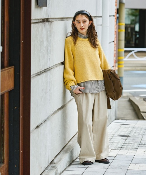 GEORGE'S（ジョージズ）の「起毛ツイルパンツ（その他パンツ・レディース・ベージュ/アイボリー/ブラック・SMALL/MEDIUM）」の9枚目の写真