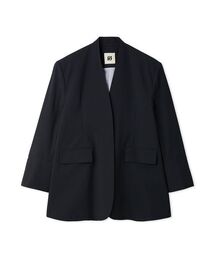 null.（ヌル）の「オーバーノーカラージャケット（ノーカラージャケット）」