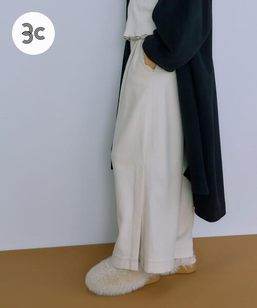 THE GOODLAND MARKET(ザグッドランドマーケット)の「cwtch WOOL SLIT WIDE PANTS(その他パンツ・レディース・ブラック/アイボリー/グレー・FREE)」の2枚目の写真