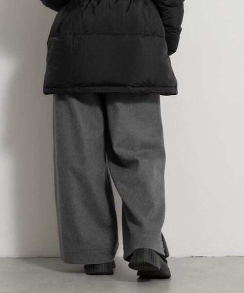 THE GOODLAND MARKET(ザグッドランドマーケット)の「cwtch WOOL SLIT WIDE PANTS(その他パンツ・レディース・ブラック/アイボリー/グレー・FREE)」の5枚目の写真