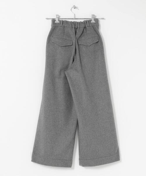 THE GOODLAND MARKET(ザグッドランドマーケット)の「cwtch WOOL SLIT WIDE PANTS(その他パンツ・レディース・ブラック/アイボリー/グレー・FREE)」の10枚目の写真