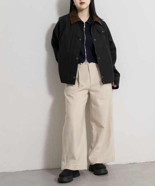 THE GOODLAND MARKET(ザグッドランドマーケット)の「cwtch WOOL SLIT WIDE PANTS(その他パンツ・レディース・ブラック/アイボリー/グレー・FREE)」の20枚目の写真