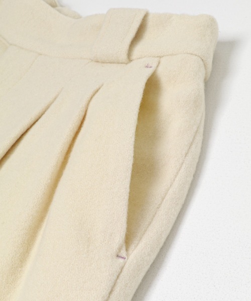 THE GOODLAND MARKET（ザグッドランドマーケット）の「WOOL SLIT WIDE PANTS（その他パンツ・レディース・ブラック/アイボリー/グレー・FREE）」の12枚目の写真