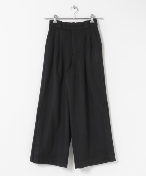 THE GOODLAND MARKET（ザグッドランドマーケット）の「WOOL SLIT WIDE PANTS（その他パンツ・レディース・ブラック/アイボリー/グレー・FREE）」の13枚目の写真