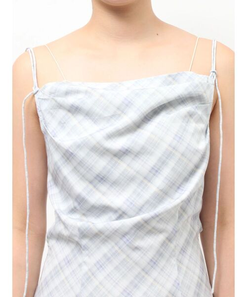 Ungrid（アングリッド）の「バックデザインチェックキャミワンピース（ワンピース・レディース・グレー/イエロー・SMALL/MEDIUM）」の17枚目の写真