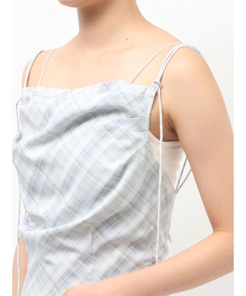 Ungrid（アングリッド）の「バックデザインチェックキャミワンピース（ワンピース・レディース・グレー/イエロー・SMALL/MEDIUM）」の18枚目の写真