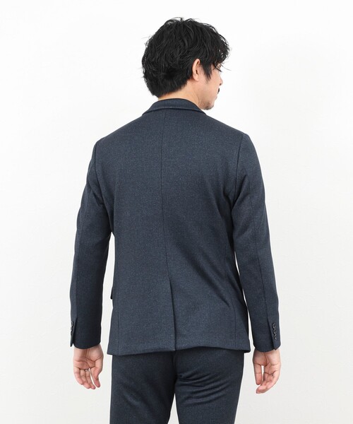Stutostein Nolley's（シュテットシュタインノーリーズ）の「《ビジカジ/セットアップ対応》CORDURA 裏起毛ウォッシャブルストレッチジャケット 25AW（テーラードジャケット・メンズ・ネイビー/チャコールグレー・S/M/XL/L）」の10枚目の写真