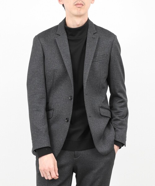 Stutostein Nolley's（シュテットシュタインノーリーズ）の「《ビジカジ/セットアップ対応》CORDURA 裏起毛ウォッシャブルストレッチジャケット 25AW（テーラードジャケット・メンズ・ネイビー/チャコールグレー・S/M/XL/L）」の14枚目の写真