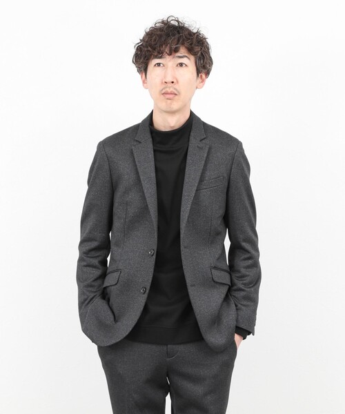 Stutostein Nolley's（シュテットシュタインノーリーズ）の「《ビジカジ/セットアップ対応》CORDURA 裏起毛ウォッシャブルストレッチジャケット 25AW（テーラードジャケット・メンズ・ネイビー/チャコールグレー・S/M/XL/L）」の17枚目の写真