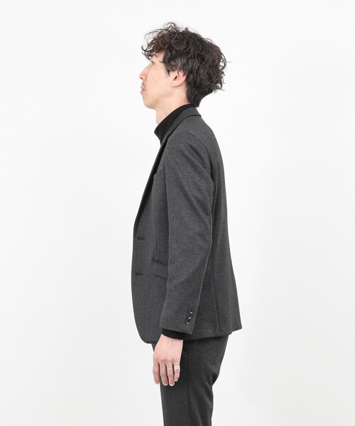Stutostein Nolley's（シュテットシュタインノーリーズ）の「《ビジカジ/セットアップ対応》CORDURA 裏起毛ウォッシャブルストレッチジャケット 25AW（テーラードジャケット・メンズ・ネイビー/チャコールグレー・S/M/XL/L）」の19枚目の写真