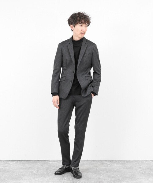 Stutostein Nolley's（シュテットシュタインノーリーズ）の「《ビジカジ/セットアップ対応》CORDURA 裏起毛ウォッシャブルストレッチジャケット 25AW（テーラードジャケット・メンズ・ネイビー/チャコールグレー・S/M/XL/L）」の22枚目の写真