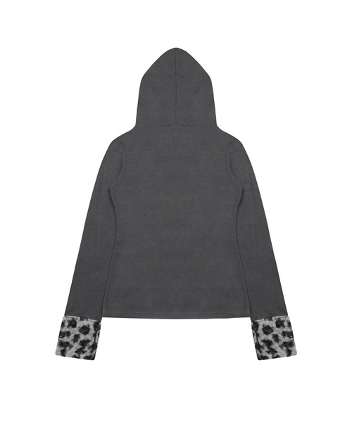 LUVISTRUE(ラヴイズトゥルー)の「EV FUR HOOD T-SHIRT(Tシャツ/カットソー・レディース・チャコール/ブラック/ホワイト・FREE)」の18枚目の写真