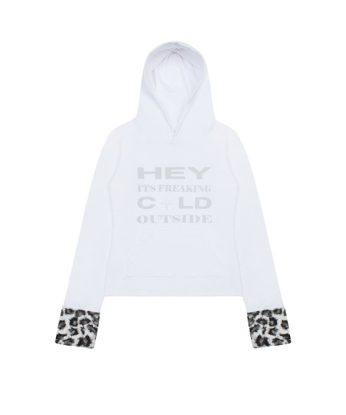LUVISTRUE(ラヴイズトゥルー)の「EV FUR HOOD T-SHIRT(Tシャツ/カットソー・レディース・チャコール/ブラック/ホワイト・FREE)」の15枚目の写真