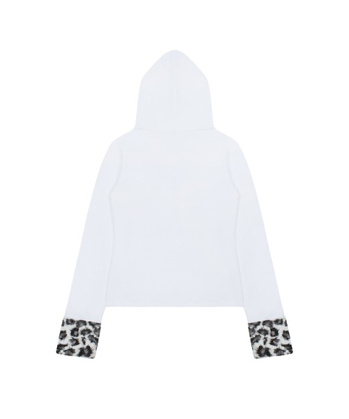 LUVISTRUE(ラヴイズトゥルー)の「EV FUR HOOD T-SHIRT(Tシャツ/カットソー・レディース・チャコール/ブラック/ホワイト・FREE)」の16枚目の写真