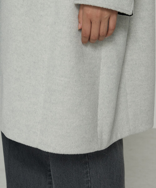 K.T KIYOKO TAKASE（キヨコタカセ）の「アンゴラウール スタンドフーデットコート（その他アウター・レディース・ブラック/ライトグレー/モカ・7号/9号）」の11枚目の写真