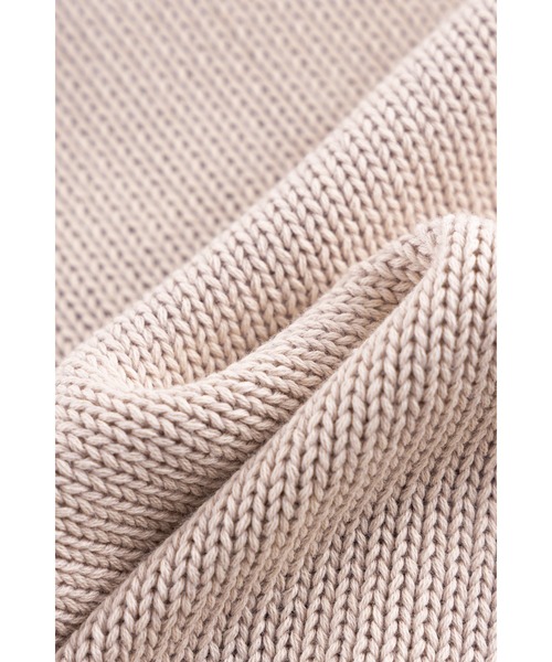 SUPPLIER（サプライヤー）の「ニット｜Distressed Multiple Cross Leather Patch Crew Knit｜SUPPLIER（ニット/セーター・メンズ・ブラック/ベージュ・LARGE/MEDIUM/X-LARGE/SMALL）」の9枚目の写真