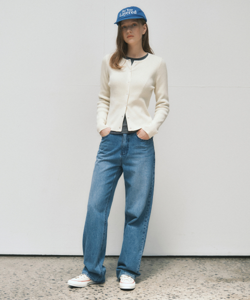 WEDNESDAYOASISFORWOMEN(ウェンズデー オアシス フォー ウーマン)の「W/テーラードフェイドウォッシングデニムパンツ_LIGHT BLUE(W25-PT23)(スウェットパンツ・レディース・スカイブルー・SMALL/MEDIUM)」の3枚目の写真
