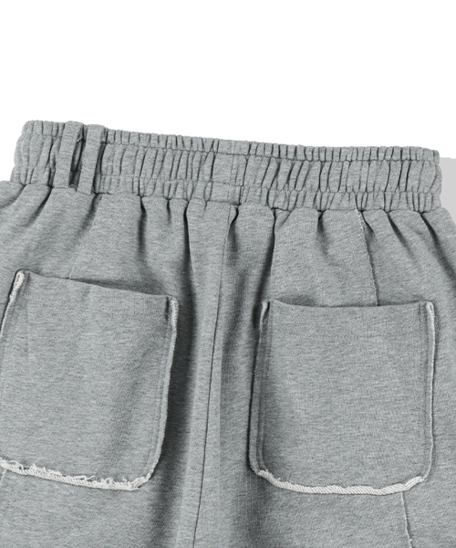 Cut Off Incision Sweat Pants - Grey（スウェットパンツ）｜NOT4NERD