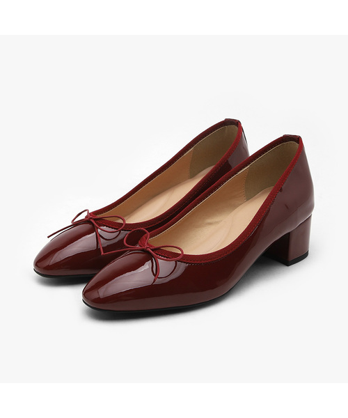 SAPPUN(サプン)の「Retive ベーシック リボン パンプスヒール (4cm)(パンプス・レディース・グレー/ブラック/ワイン/ホワイト/レッド/ベージュ/ダークベージュ・22.5cm/23.5cm/25.5cm/24cm/25cm/23cm/24.5cm/26cm/21.5㎝/22cm)」の7枚目の写真