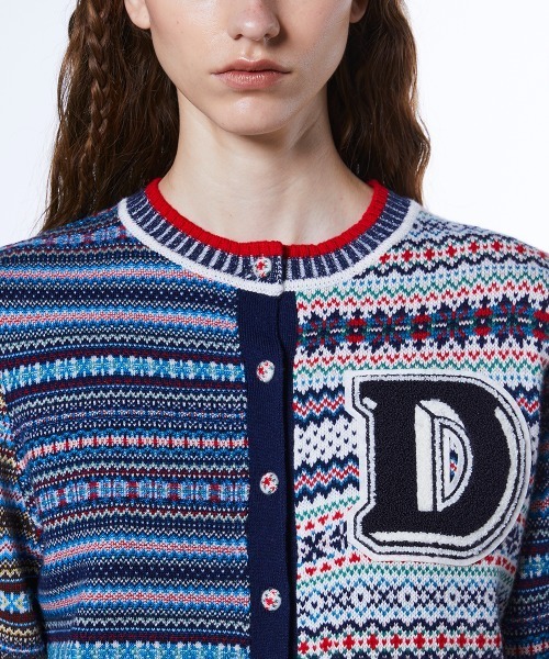 DOUBLE STANDARD CLOTHING（ダブルスタンダードクロージング）の「フェアアイルカーディガン（カーディガン/ボレロ・レディース・ブルー・36/38）」の6枚目の写真