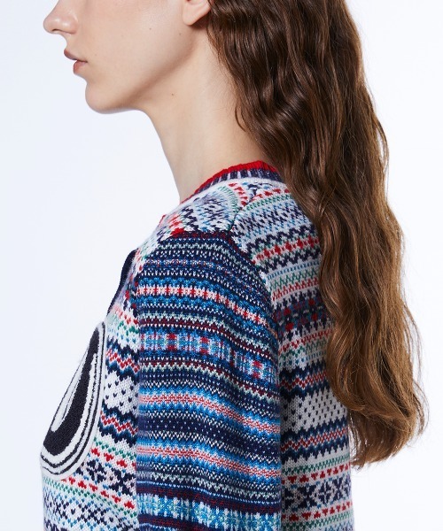 DOUBLE STANDARD CLOTHING（ダブルスタンダードクロージング）の「フェアアイルカーディガン（カーディガン/ボレロ・レディース・ブルー・36/38）」の8枚目の写真