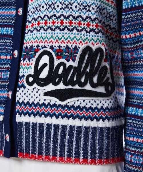 DOUBLE STANDARD CLOTHING（ダブルスタンダードクロージング）の「フェアアイルカーディガン（カーディガン/ボレロ・レディース・ブルー・36/38）」の10枚目の写真