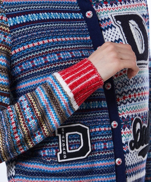 DOUBLE STANDARD CLOTHING（ダブルスタンダードクロージング）の「フェアアイルカーディガン（カーディガン/ボレロ・レディース・ブルー・36/38）」の12枚目の写真