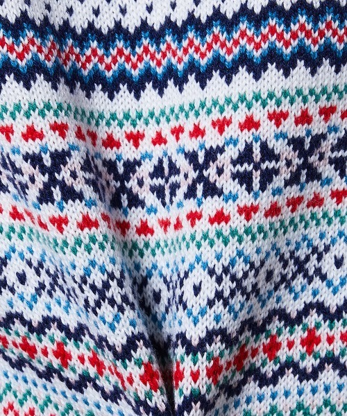 DOUBLE STANDARD CLOTHING（ダブルスタンダードクロージング）の「フェアアイルカーディガン（カーディガン/ボレロ・レディース・ブルー・36/38）」の13枚目の写真