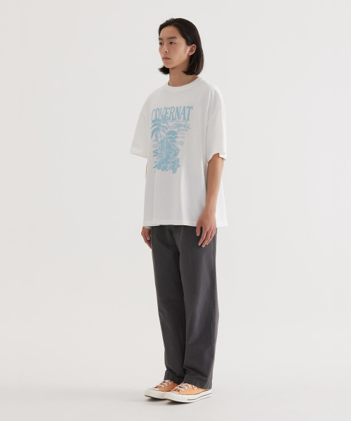 COVERNAT(カバーナット)の「クールコットンサンセットトロピカルグラフィックTシャツホワイト(Tシャツ/カットソー・レディース・その他・X-SMALL/SMALL/MEDIUM/LARGE/X-LARGE/XX-LARGE)」の7枚目の写真