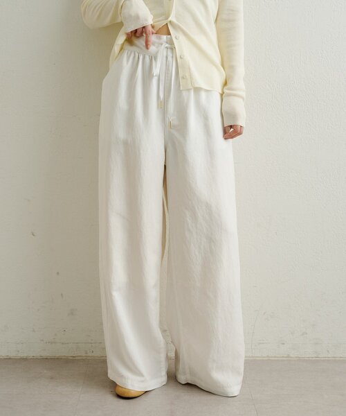 Omekashi（オメカシ）の「ピグメントライクイージーパンツ（その他パンツ・レディース・ブラウン/ブラック/オフホワイト・36/38）」の6枚目の写真