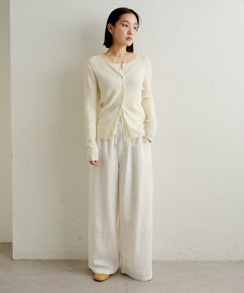 Omekashi（オメカシ）の「ピグメントライクイージーパンツ（その他パンツ・レディース・ブラウン/ブラック/オフホワイト・36/38）」の12枚目の写真