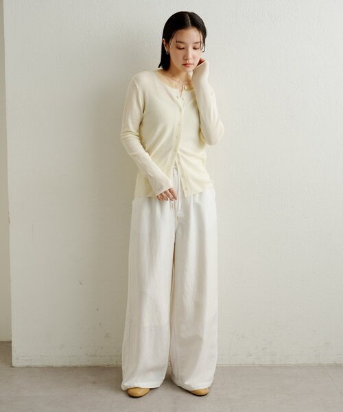 Omekashi（オメカシ）の「ピグメントライクイージーパンツ（その他パンツ・レディース・ブラウン/ブラック/オフホワイト・36/38）」の13枚目の写真