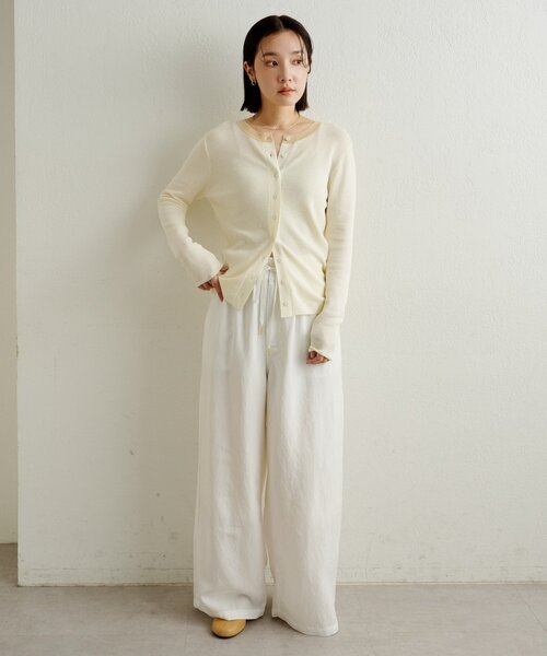 Omekashi（オメカシ）の「ピグメントライクイージーパンツ（その他パンツ・レディース・ブラウン/ブラック/オフホワイト・36/38）」の14枚目の写真