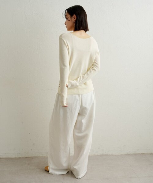 Omekashi（オメカシ）の「ピグメントライクイージーパンツ（その他パンツ・レディース・ブラウン/ブラック/オフホワイト・36/38）」の17枚目の写真