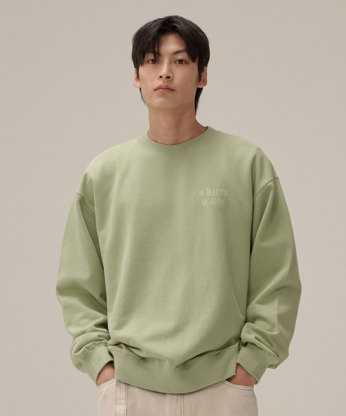 COVERNAT(カバーナット)の「スケッチ スウェット セージグリーン(スウェット・レディース・その他・LARGE/X-LARGE/SMALL/MEDIUM)」の1枚目の写真