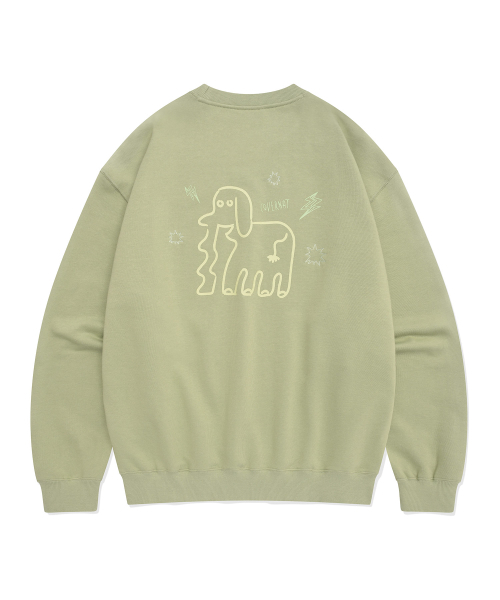COVERNAT(カバーナット)の「スケッチ スウェット セージグリーン(スウェット・レディース・その他・LARGE/X-LARGE/SMALL/MEDIUM)」の3枚目の写真