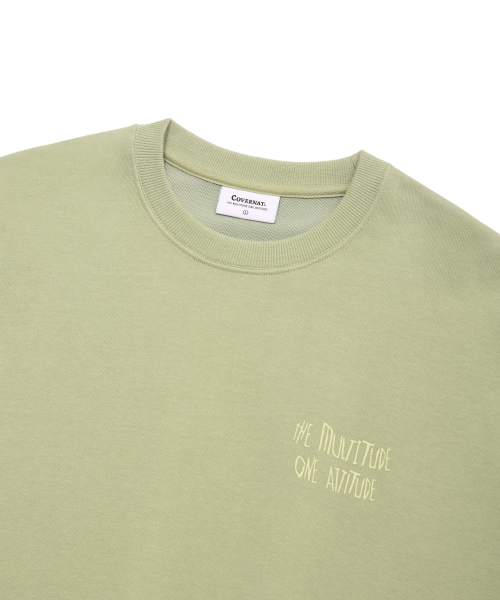 COVERNAT(カバーナット)の「スケッチ スウェット セージグリーン(スウェット・レディース・その他・LARGE/X-LARGE/SMALL/MEDIUM)」の4枚目の写真
