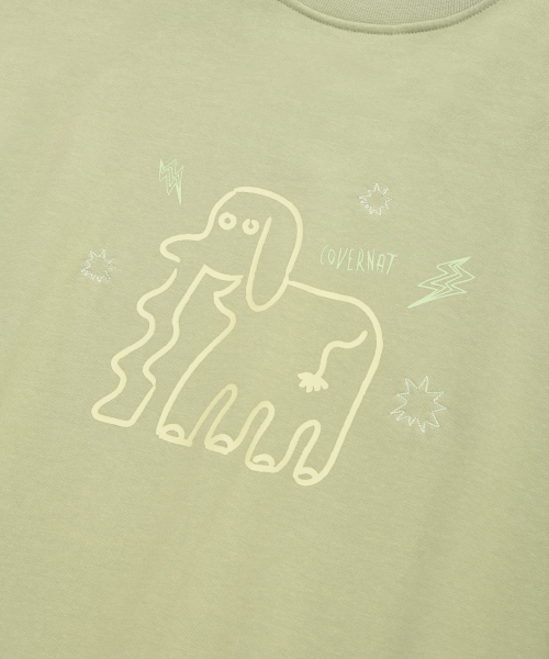 COVERNAT(カバーナット)の「スケッチ スウェット セージグリーン(スウェット・レディース・その他・LARGE/X-LARGE/SMALL/MEDIUM)」の7枚目の写真